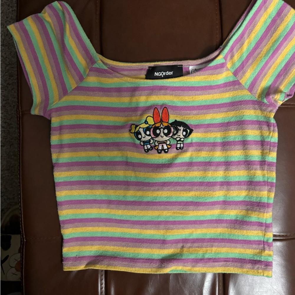 Grunge power puff girl rockstar top